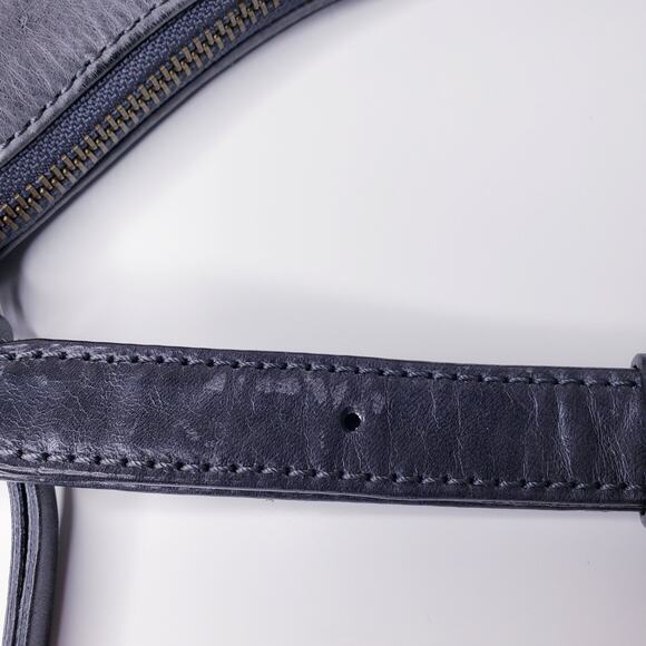 FRYE XL HOBO BOHO Gray Leather Shoulder Bag Long Strap w/ Dustcover in VGUC - Picture 14 of 16